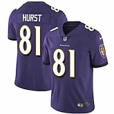 Youth Nike Ravens 81 Hayden Hurst Purple Vapor Untouchable Limited Jersey Dzhi,baseball caps,new era cap wholesale,wholesale hats